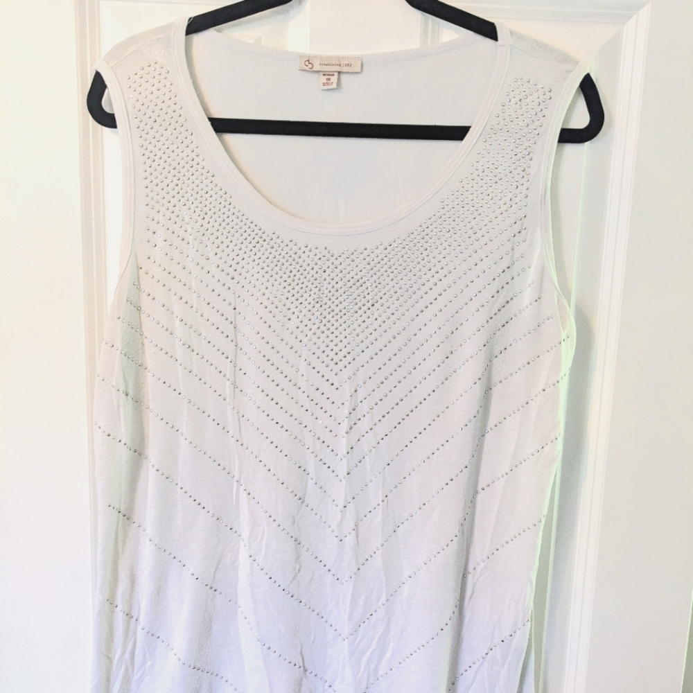 Silver studded tank top